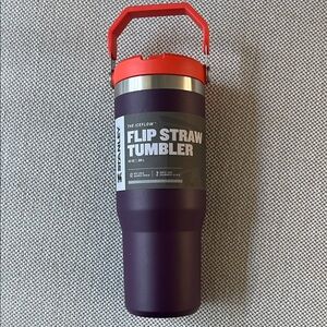 NWT Stanley Flip Straw Tumbler - Purple and Orange